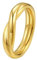 Happiness Boutique Damen Gekreuzter Ring | Gedrehter Ring in Goldfarbe | Edelstahlschmuck | Ring in Gold | Vergoldeter Kreuzring