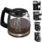 Ersatz-Kaffeekanne für 12 Tassen, kompatibel mit Hamilton Beach Flexbrew Modellen: 49902, 49915, 49905C, CM4309, 49317, 49467, 49611, 49904, 49934, 46230, 46290, 46293, 46293, 46293 4, 462 99,