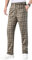 Oralidera Homme Pantalon Tartan de Golf Pantalon à Carreaux pour Homme Pantalon d'affaires Pantalon de Loisirs à Carreaux, Kaki, 30