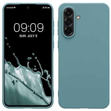 kwmobile Hülle für Samsung Galaxy A56 5G TPU Case - Handyhülle unterstützt kabelloses Laden, Flexible Schutzhülle, gummiertes Cover in Arctic Night