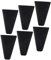 Lurrose 6pcs Air Fryer Rack Liners Silicone Rack Feet Covers for Air Fryer Dishwasher Safe Non-slip Heat Resistant