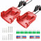 2 Packs Power Wheel Adapter for Milwaukee M18 Battery Adapter 18V Power Wheels Battery Converter with Fuses & Wire Terminals, 14AWG Wire, Power Connector for DIY Rc Car Toys, Rc Truck and Robotics