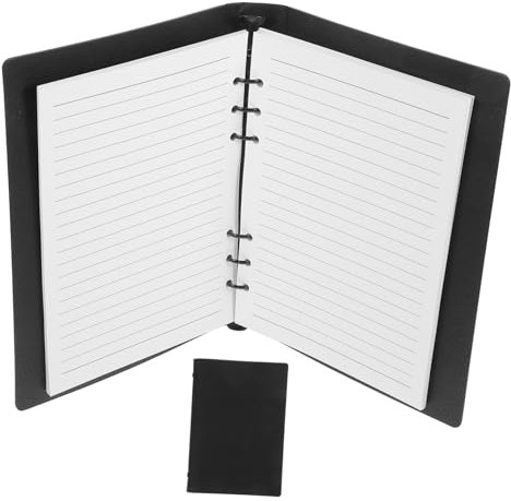 Veemoon Stylish Pu Cover Notebook Looseleaf System Fountain Pen Friendly Paper for Travelers Journalists and Students