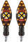 JIANYISR Blinker Motorrad Motorrad Blinker Moto Bernstein Indikatoren Fließende Lampe Für Y&amaha Für YQ50 Für Aerox MBK Nitro Xt600 Aerox155 Nvx Aerox 155(Red)