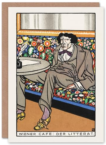 Artery8 Moriz Jung Art Card Viennese Cafe Advert The Man of Letters
