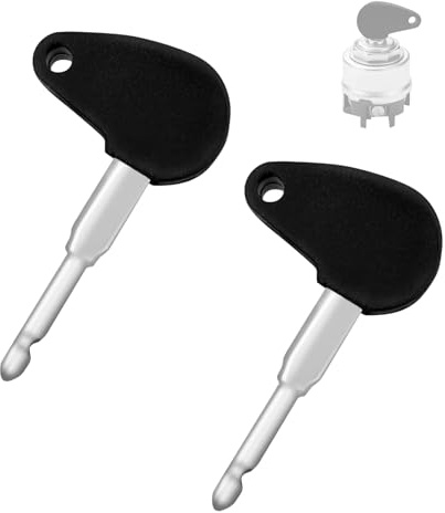 TAKONE Zündschlüssel 2-teilig Traktor Zündschloss – Ersatzschlüssel Metall | 2er Set, Metall Schlüssel, kompakt, robust, universell einsetzbar