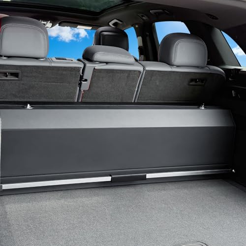XCF Großer XXL Auto Kofferraum Organizer mit Deckel – Premium NAPPA Leder, Vordertür & Tragbarer Push-Pull-Griff, Stabiler Universal Aufbewahrungsbox für SUVs & Fahrzeuge (103 * 29 * 31 cm)