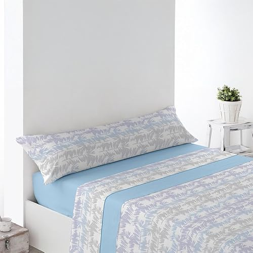 Rufino Díaz Juego Sábanas Pirineo Neila Invierno 3 Piezas (Azul - 105 cm) - Taco Extra Suave para Adultos e Infantil - Sensación acogedora y de Confort