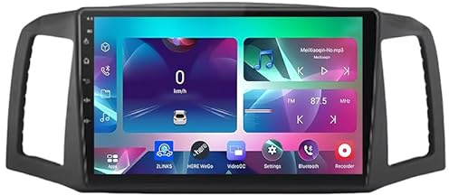CCLXWY Android 15 Radio de Coche de Autoradio para Jeep Grand Cherokee 2004-2007, 9 Pulgadas Radio De Coche con Pantalla Táctil FM RDS Mirror Link Control De Volante BT Manos Libres Call