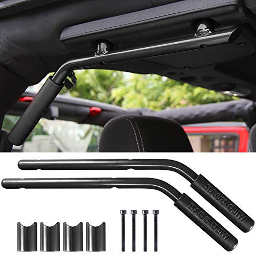 KATUR Haltegriff für Jeep Wrangler JK Rubicon Sahara Sport 2007-2017 2/4 Tür Vollstahl Schwarz - 2 Stück
