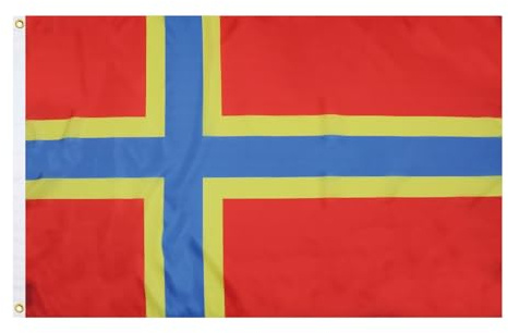 AZ FLAG Flagge Orkney 150x90 cm Fahne Union Jack Polyester 100D 2 Ösen | Für innen und außen dekorative Flagge doppelte Nähte und verstärkte Kanten mit Metallösen 100D Polyester