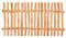 BooGardi Zaunelement Haselnuss · 144 Größen · 80 x 90 cm (5-6 cm) · Staketenzaun Bausatz für Lattenzaun/Bretterzaun · Gartenzaun Holzzaun