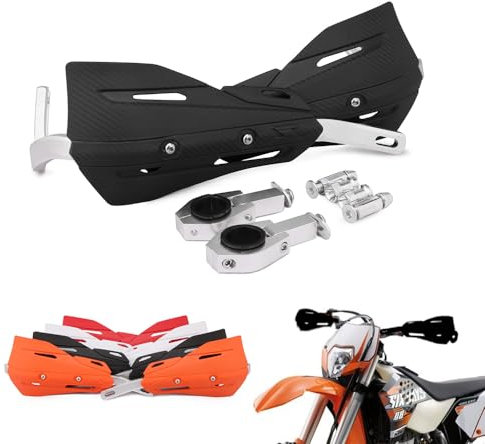 Motorrad Handschutz,Handschutz Universal für 22 mm und 28 mm Lenker Motorrad Pit Bike Dirt Bike MX Racing ATV Quad-Schwarz
