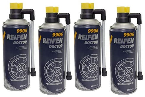 MANNOL Reifen Doktor Pannenspray Reifendicht 4 Stück á 450 ml