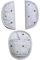 Original Dooky Universal Pads Crowns Gurtschoner & Gurtpolster geeignet für Altersgruppe 0+ und 3 & 5 Punkt Gurte für Babyschale, Kinderwagen, Buggy & Autositz, hell grau