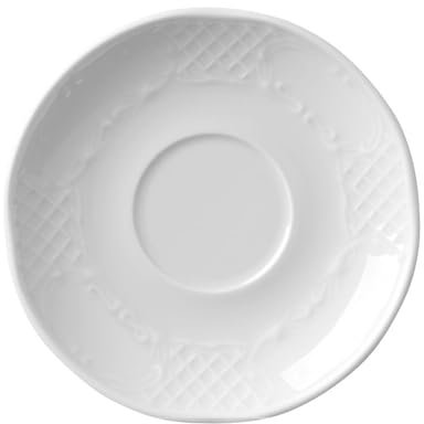 HENDI Soucoupe, pour la tasse à expresso 787113, bords renforcés, émaillage de qualité, ø130mm, porcelaine blanche