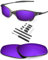 BlazerBuck Anti-salz Polarisierte Ersatzgläser für Oakley Juliet - Kosmisches Lila
