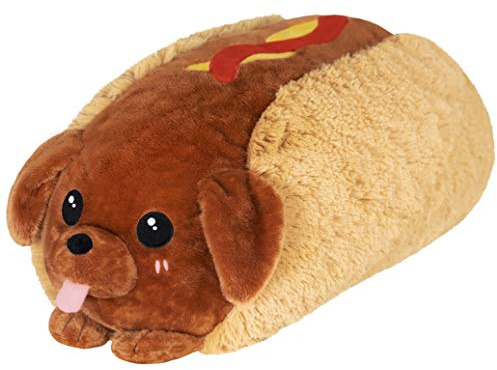 Squishable - Dackel-Hotdog - SynthiSquish Collection - 50 cm - Weiches Kuscheltier Sammlerstück