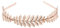 Haarreif für Damen und Mädchen, griechisch, römisch, Lorbeerblatt, Brautschmuck, Haarschmuck, Metallblätter, Zweig, französischer Haarschmuck (Rotgold – A#)