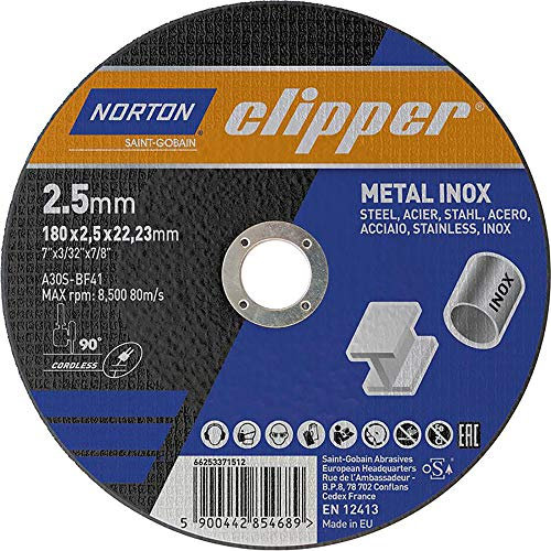 Norton Trennscheibe Metall-Inox A30S-180x2.5x22.23mm