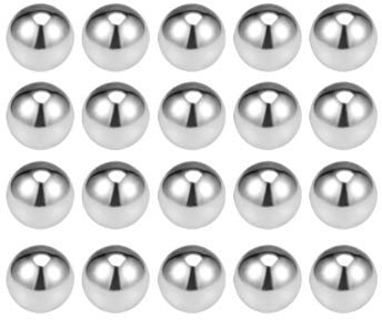 sourcing map Lagerkugeln Präzisionskugeln G200 6mm-11mm aus 304 Edelstahl 10mm (20 Stück)