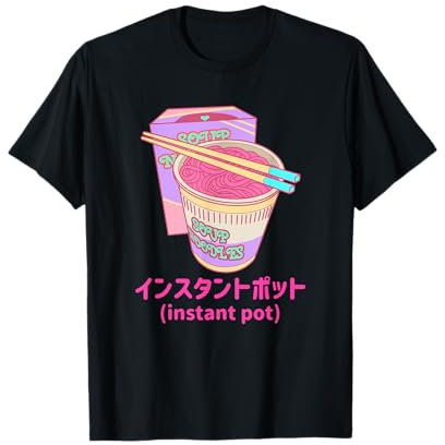 Soup Noodles Instant Pot Vaporwave Retro Style T-Shirt