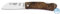 Navaja Cudeman La Marinera 386-G con hoja de acero Böhler N690-Co de 7 cm y empuñadura de nogal con separador rojo de 9,5 cm para Caza, Pesca, Supervivencia y bushcraft + Portabotellas Regalo