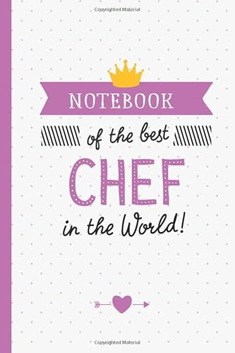 Notebook of the best Chef in the World: Great Chef Gifts for Men & Women, Aspiring Chefs, Pastry Chef, Birthday or Graduation gifts