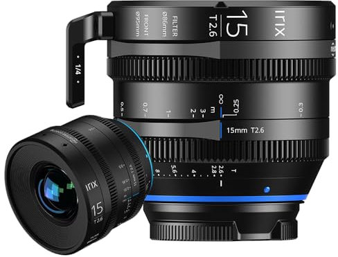 Irix Cine 15mm T2.6 Canon EF-Mount Objektiv - Perfekt für Ultra HD 8K Aufnahmen - 15 Optischen Elementen - 3 HRI - 43,3mm Bildkreis