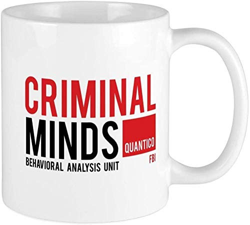 PAWANG Bicchiere da Latte Funny Criminal Mind Bicchiere da Regalo Divertente da 11 Once
