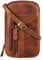 STILORD 'Lane' 3-in-1 Handy Umhängetasche Gürteltasche Handgelenktasche Leder Brustbeutel für Smartphone Kleine Crossbody Bag Vintage Echtleder, Farbe:kara - cognac
