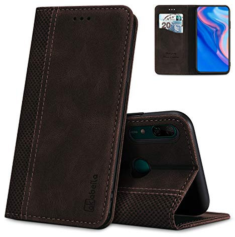 AKABEILA Case for Huawei P Smart Z / Enjoy 10 Plus / Y9 Prime 2019 Premium Leather Flip Wallet Case with Magnetic Closure Kickstand Card Slots Folio Phone Cover Protective Screen Protector Case
