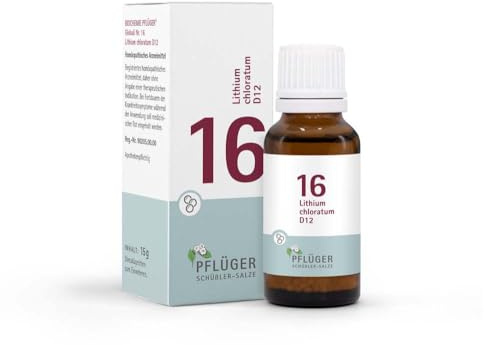 BIOCHEMIE Pflüger 16 Lithium chloratum D 12 Glob. 15 g