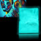 Fluoreszierender Pulver 100 g, Selbstleuchtend Nachtleuchtende Professionelle Lumineszenz Pigmente phosphoreszierend und ungiftig, Halloween Deko Phosphoreszierende Farbe Photolumineszenz