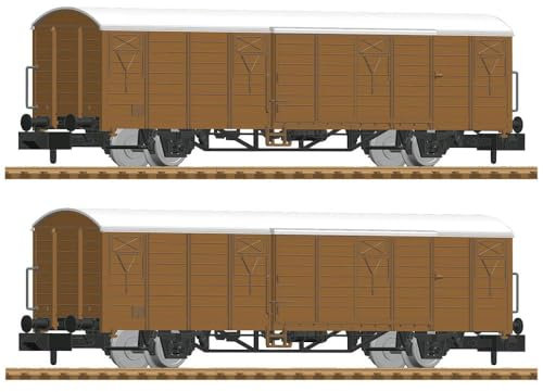 Fleischmann 826213 N 2er-Set Gedeckte Güterwagen der DB-AG