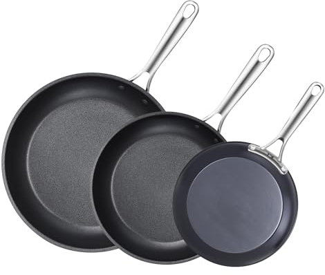 Cooks Standard Klassisches harteloxiertes Antihaft-Pfannen-Set, 20,3 cm/26,7 cm/30,5 cm, 3-teilig