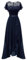 Berylove Abendkleider Elegant für Hochzeit Kleid Vorne Kurz Hinten Lang Kleid Festlich Damen Hochzeitsgast BLP7051 Navy XS