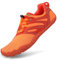 SAGUARO Herren Minimalschuhe Leicht Damen Outdoor Barfußschuhe Unisex Traillaufschuhe rutschfest Sohle Orange Gr.43