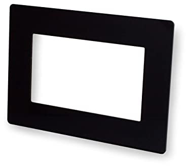 Double & Single Light Switch Surround Acrylic Finger Plate Panel Socket Multiple Colours (Double, Black Frost)