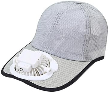Sommer Outdoor Solar Sonnenenergie Hut Kappe,Ventilator Kappe, Sonnenschutz Kappe Kühler Lüfter Ventilator Baseball Cap für Outdoor Sport