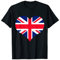 Union Jack British Flag Heart British Men Women Boys Girls T-Shirt