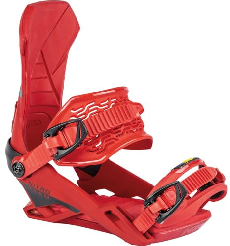 Nitro Herren Team Snowboardbindung, RED, M