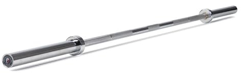 Titan Fitness Performance Series 20 KG Power Bar, 1500 LB Capacity, 29mm Shaft, Chrome Finish, Bronze Bushings and Precision Medium Mountain Knurling, Olympic Strength Training Barbell
