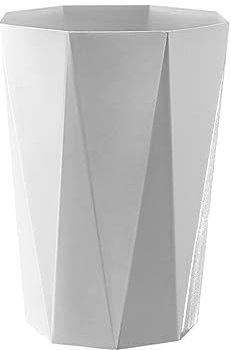 rongweiwang Corbeille à Papier à séchage Pratique et élégante - Poubelle Domestique en Plastique Durable Propre et Bien rangée, Blanc, L