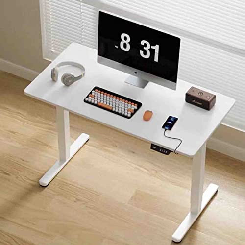PRUJOY Intelligenter elektrischer Hubtisch für Zuhause, Steharbeitsplatz, Computertisch, Büro-Studientisch mit USB-Aufladung