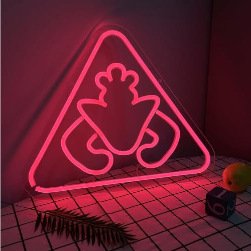 GTOTd Video Game Neon Sign (37.5 x 32 cm) Horror Games Cartoon LED Light Lamp Acrylic Sign for Bedroom Wall Window Christmas Decor Gaming Light Accessory Gifts for Boys Teens