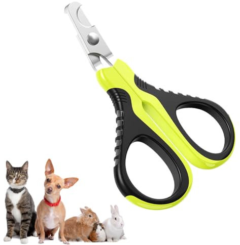 BZKSER krallenschere Katzen - Krallenschere Katzen mit 25 Grad Schneidkopf, Nagelknipser für Katzen Nagelschere,Cat Nail Clipper, Katzen Krallenschneider für Kleine Hunde,Hasen und Meerschweinchen