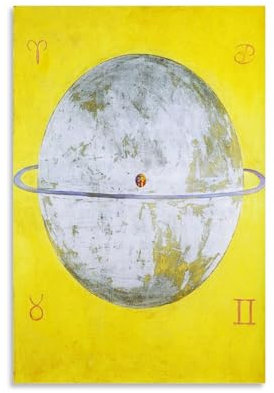 JUYOZ Hilma Af Klint Painter Works《The Dove Nr 12》Poster-Bild, Druck, Leinwand, Wandfarbe, Kunst, Dekor, moderne Wohnkunstwerke, Geschenkidee, 30 x 45 cm