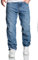 REPUBLIX Herren Loose-Fit 90s Denim Jeans Hose Straight Baggy R7025 Dunkelblau W33/L32