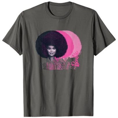 Barbie - Afro Barbie Dégradé Rose Dégradé T-Shirt